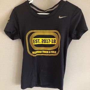 New Michigan Track and Field Nike Dri-fit t-shirt